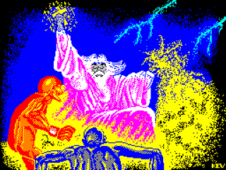 Druid II The Enlightenment title screen for ZX Spectrum
